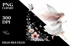 Abstract Watercolor Fairy PNG Product Image 2