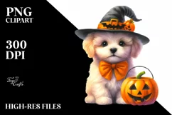 Cute Baby Dog Dressed for Halloween|Clipart Product Image 3