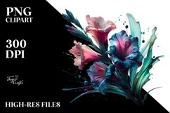 -Like Gladiolus in Abstract Watercolor Product Image 3