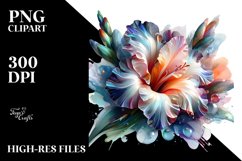 -Like Gladiolus in Abstract Watercolor Product Image 1