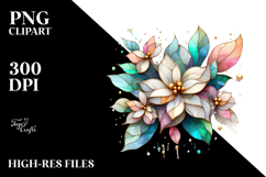 Shiny Wooden Gerbera , Watercolor PNG Product Image 2