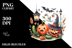 Simple Halloween Scene Clipart Product Image 2