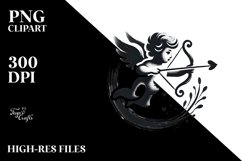 Paint Brush Style Cupid, Transparent PNG Product Image 2