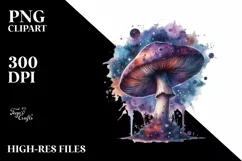 Detailed Mystical Mushroom, High-Res PNG Product Image 1