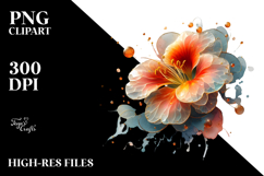 Glossy Nasturtium in Material, PNG Product Image 2
