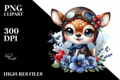 Colorful Baby Deer Sticker | Sublimation | Clipart Product Image 3