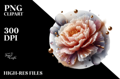 Glossy Carnation in Material, PNG Product Image 2