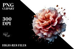 Glossy Carnation in Material, PNG Product Image 2
