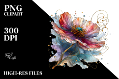 Stained Anemone PNG Product Image 2