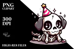 Cartoony Animal Skull PNG Product Image 2