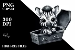 Cute Baby Zebra in Witch Potion, High-Quality PNG Product Image 3