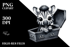 Cute Baby Zebra in Witch Potion, High-Quality PNG Product Image 2
