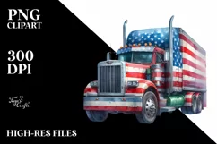 Abstract Truck Summer Sticker Sublimation Clipart Product Image 3