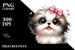 Happy Shih Tzu, Transparent PNG Product Image 2
