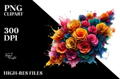 Glossy Cosmos with Gold Details, Transparent PNG Product Image 2
