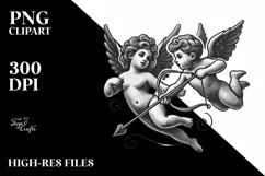 Cupid Vintage Pencil PNG Product Image 2
