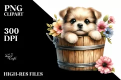 Cute Baby Dog PNG Product Image 1