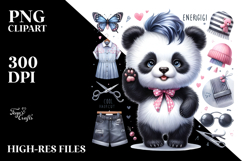 Cute Baby Panda PNG Product Image 2