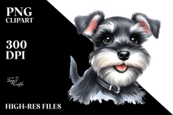Happy Baby Miniature Schnauzer PNG Product Image 2