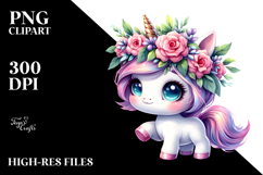 Cute Unicorn Playing PNG Product Image 2