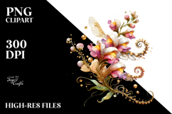 Snapdragon with Golden Insertions PNG Product Image 2