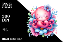 Cute Sleeping Octopus Product Image 2