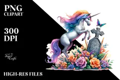 Vibrant Unicorn Cartoon | Clipart Product Image 2