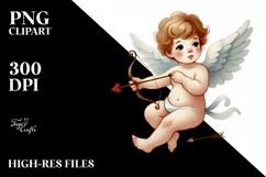 Cupid Watercolor PNG Product Image 2