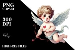 Cupid Watercolor PNG Product Image 2
