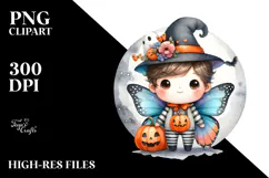Cute Baby Butterfly Halloween PNG Product Image 2