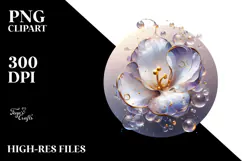 Glossy Sweet Pea in Material, PNG Product Image 2