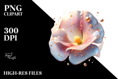 Glossy Sweet Pea in Material, PNG Product Image 2