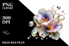 Glossy Sweet Pea in Material, PNG Product Image 2