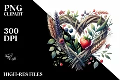 Spring Heart Paintbrush Digital Painting PNG Product Image 2