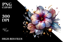 Glossy Petunia in Material, PNG Product Image 2