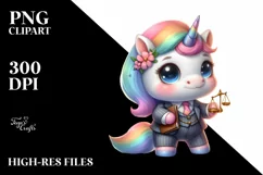 Style Watercolor Unicorn | Sublimation Clipart Product Image 3