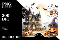 Washed Watercolor Style Halloween Image Product Image 3