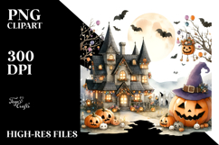 Washed Watercolor Style Halloween Image Product Image 2