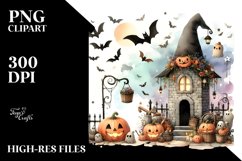 Washed Watercolor Style Halloween Image Product Image 3