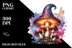 Detailed Glossy Mushroom, High-Res PNG Product Image 2