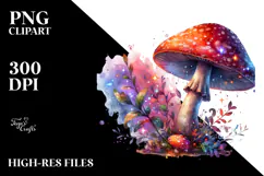 Detailed Glossy Mushroom, High-Res PNG Product Image 2