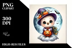 Cute Baby Peacock Halloween PNG Product Image 1