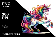 Halloween Unicorn Scenery | Clipart Product Image 2