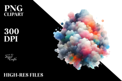 Colorful Abstract Cloud PNG Product Image 2