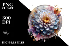 Glossy y Chrysanthemum, Transparent PNG Product Image 2