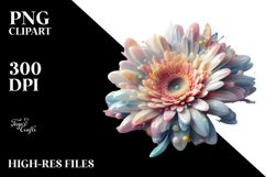 Glossy Gerbera Flower, High-Res PNG Product Image 2