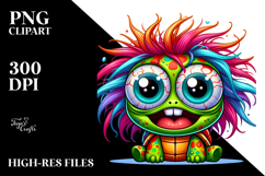 Crazy Baby Turtle Cartoon | Clipart Product Image 2