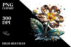 Shiny Wood Primrose Clipart Product Image 3