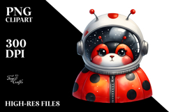 Astronaut Ladybug Drawing Product Image 2