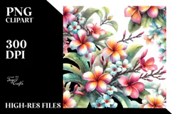 Vibrant Hawayan Flowers Illustration, Transparent PNG Product Image 2